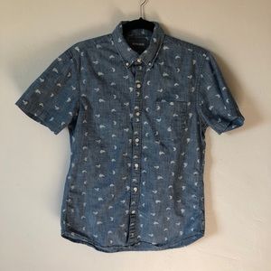 Denim Bonobos Short Sleeve Button Up